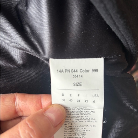 Plein Sud Black Trench Coat with removable Fur Collar - Picture 8 of 16